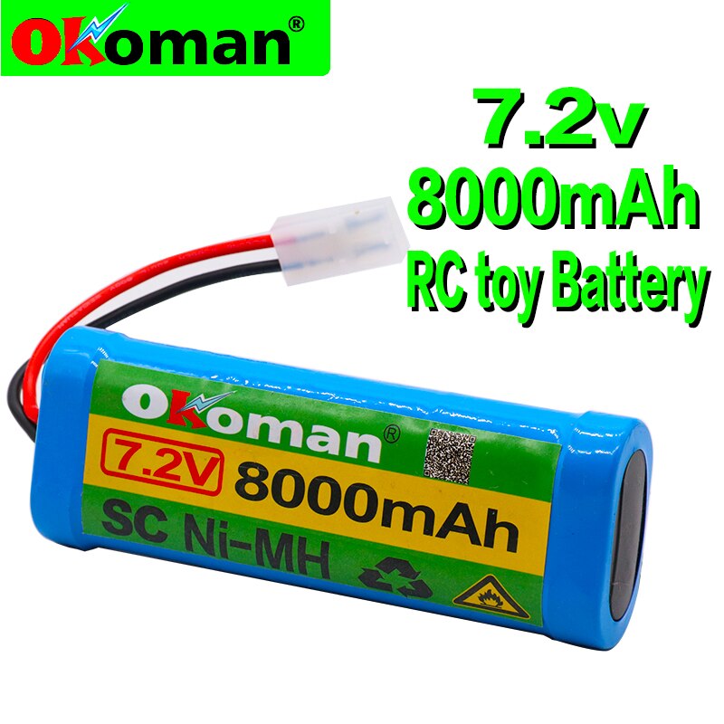 large-capacity NiMH battery pack 8000mah 7.2v is suitable for RC truck off-road ship tank Baterias grey super power