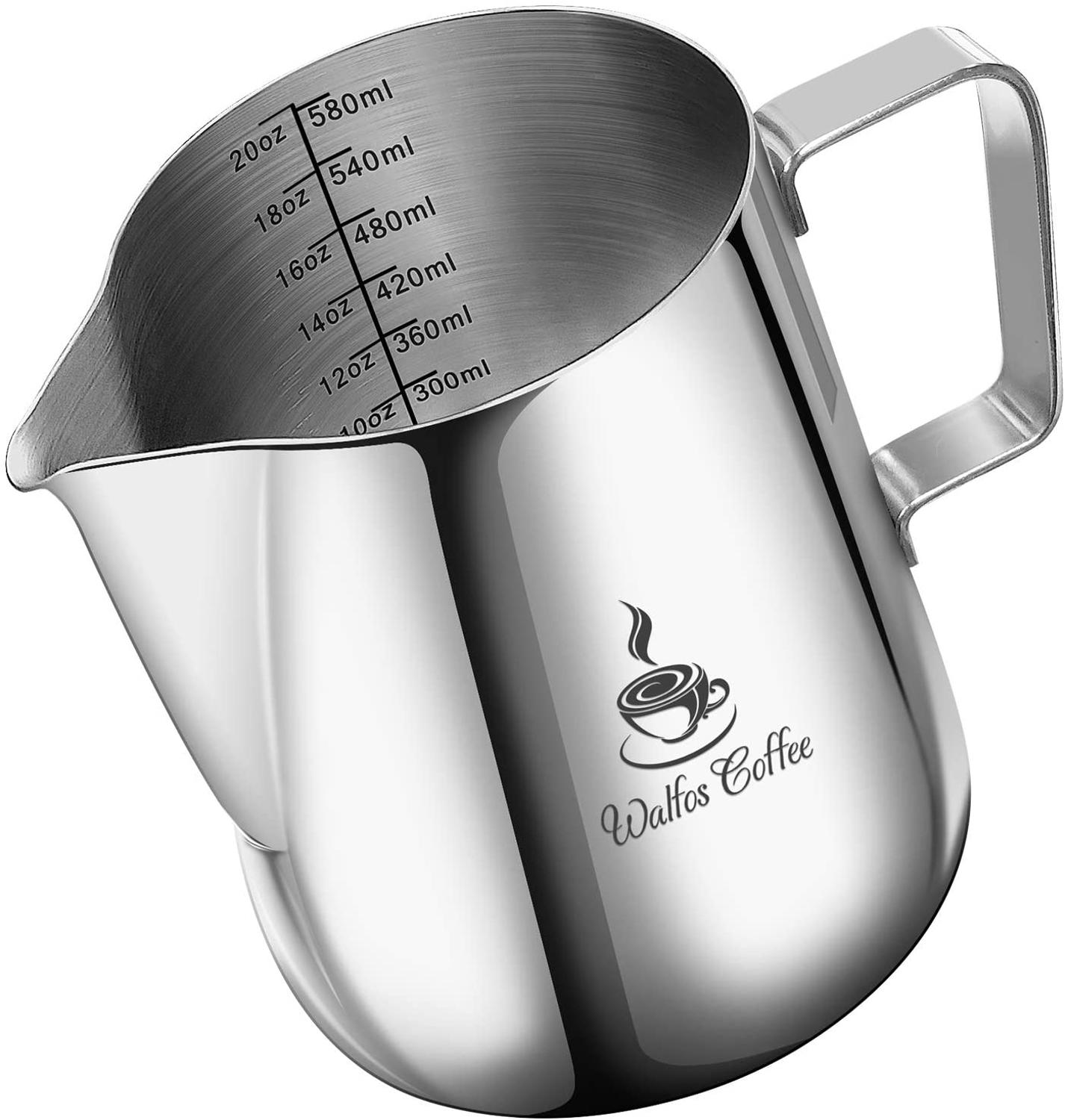 Stijl Espresso Koffie Melk Mokken Cup Potten Kruik Handvat Craft Koffie Garland Cup Latte Jug Verdikte Rvs
