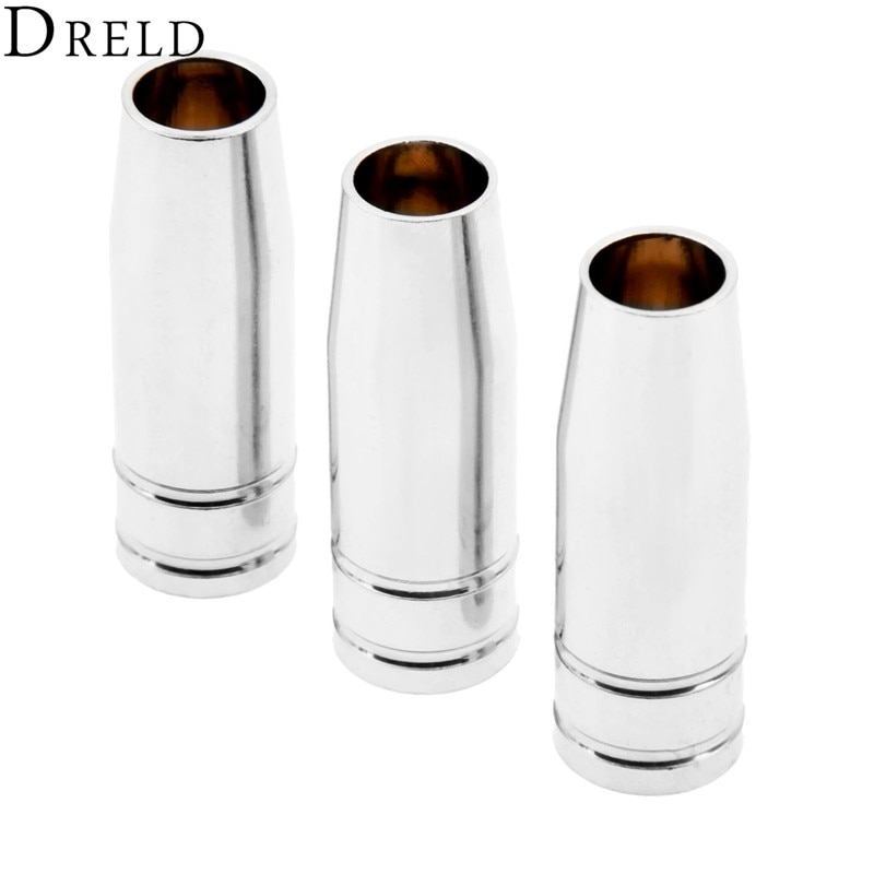 DRELD 3pcs MIG Welding Torch Conical Gas Nozzles Parts for MW 100 130 130A 135 MW 145 Welding & Soldering Supplies