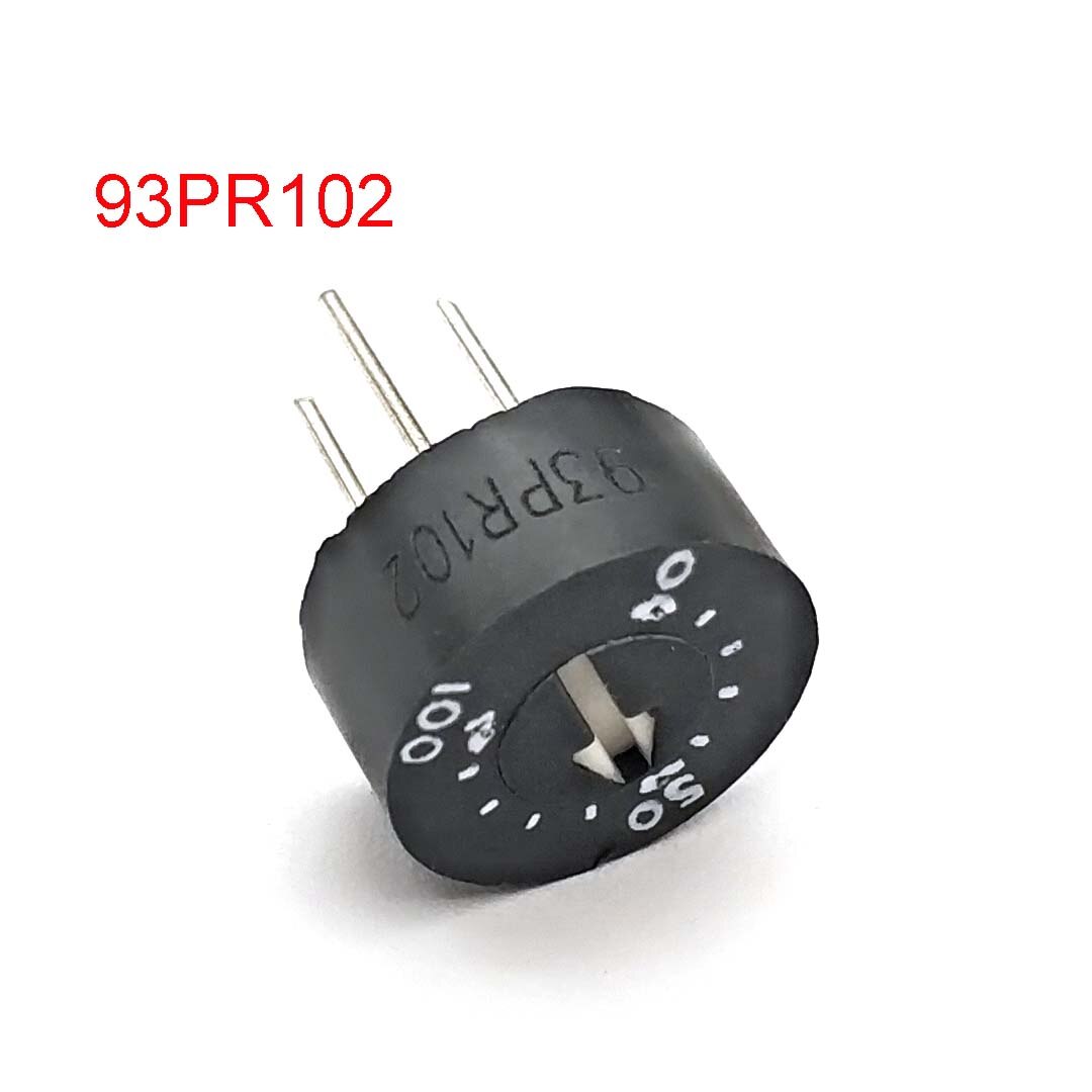 Potenciómetro de cristal 93PR10KLF, 93PR10K con escala 93PR103: 1K