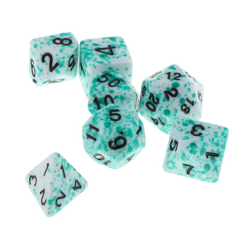 7/Set di Plastica Dadi Poliedrici Set per D & D Dungeons and Dragons Gioco Giocattolo di Stile 13 Casino Del Partito tavolo da Gioco di Ruolo Accessorio: Red