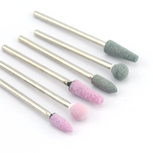 6pc Diamond Nail Drill Bit Set Rotary Electric Manicure Drills Milling Cutter for Pedicure Cuticle Clean Tool Nail Art Equipment: NO1