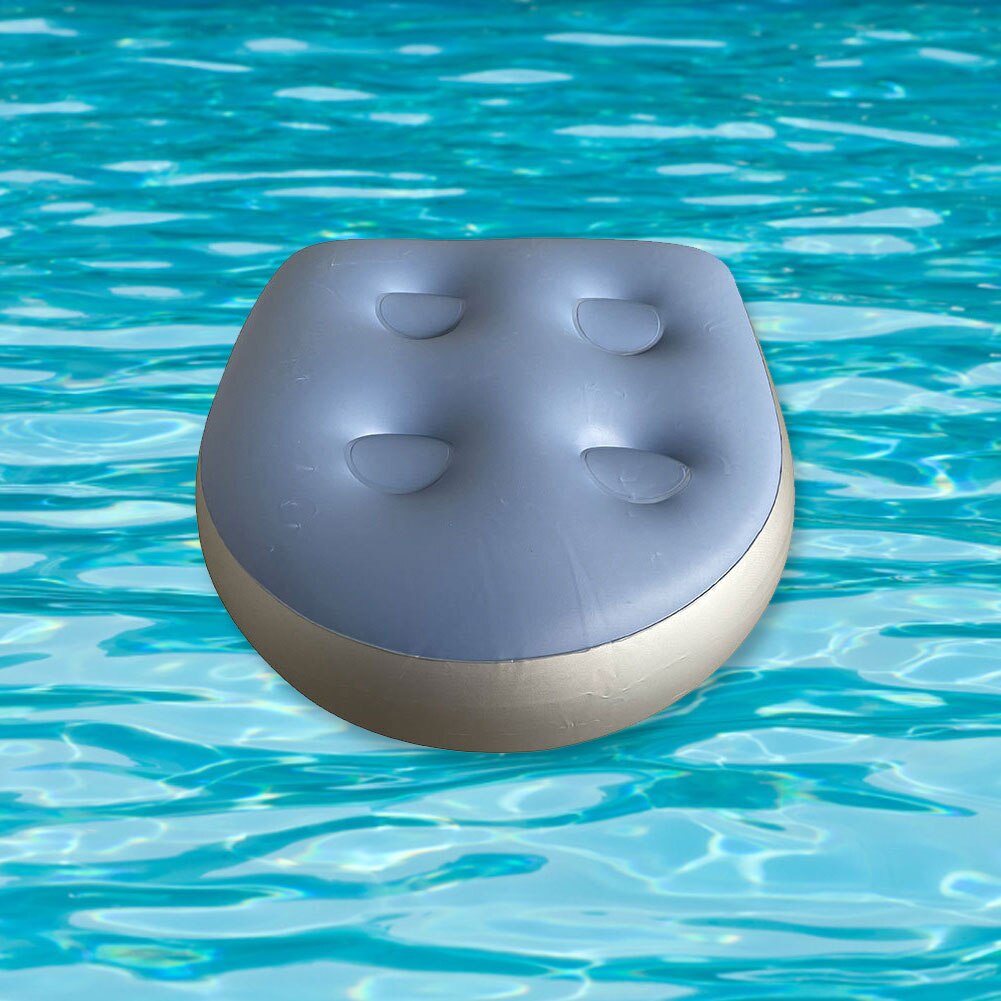 Aufblasbares bootskissen, multifunktionaler badewannen-sitz, weiches badewannen-spa-kissen für erwachsene und kinder, blau, outdoor-strand