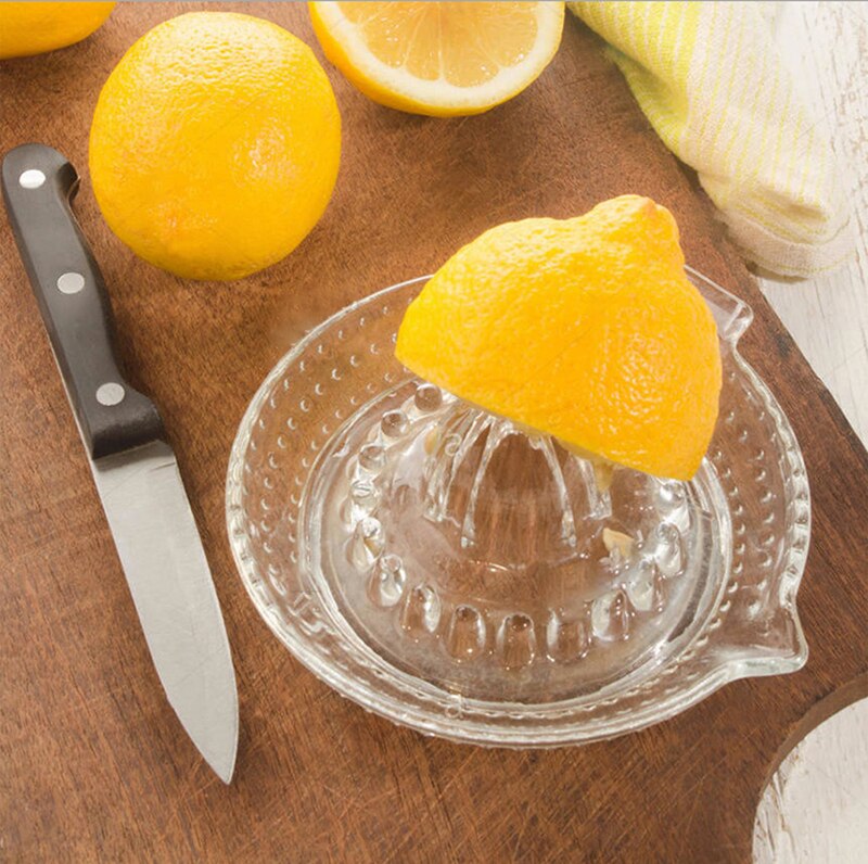 Glass Manual Lemon Juicer Orange Squeezer Juice Extractor Fruit Juicer Cocktail Drink Bar Tool Kitchen Tools Accessories