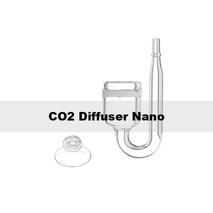Aquarium Co2 Diffuser Aquarium CO2 Verstuiver Raffinaderij Terugslagklep U-vorm Glazen Buis Zuignap Voor Water Plant CO2 systeem
