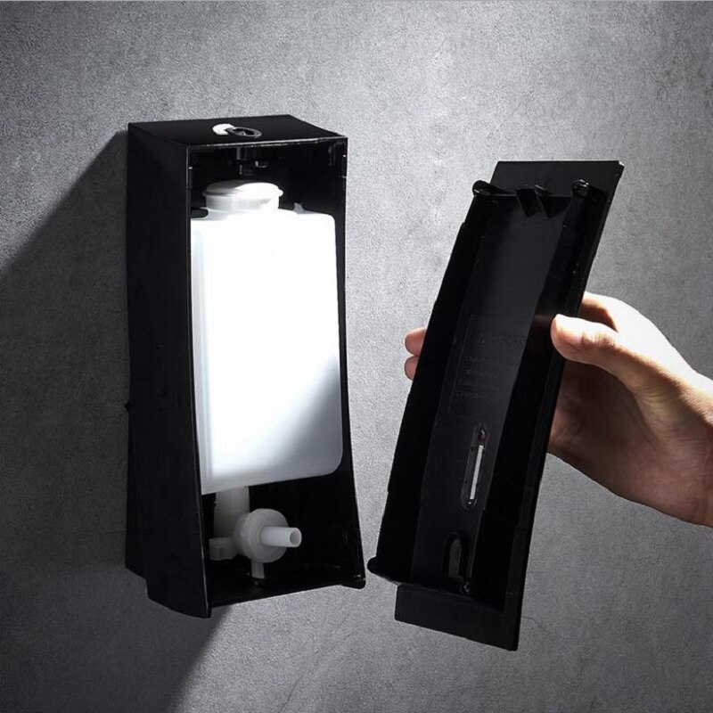 Contenedor de jabón líquido montado en la pared, dispensador de jabón líquido de manos, Gel de ducha, contenedor de champú para baño y sala de lavado, ABS, 450ML
