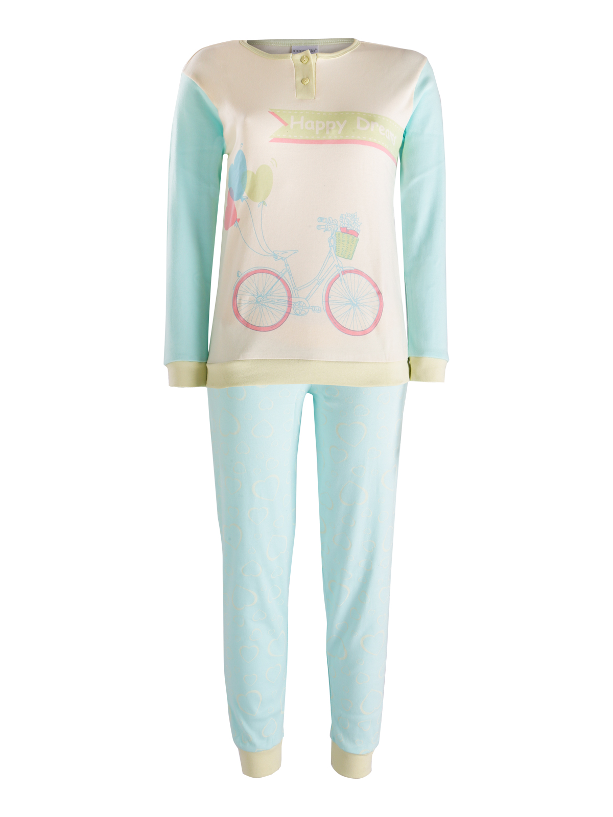 Pyjama katoen met gedrukte ontwerpen