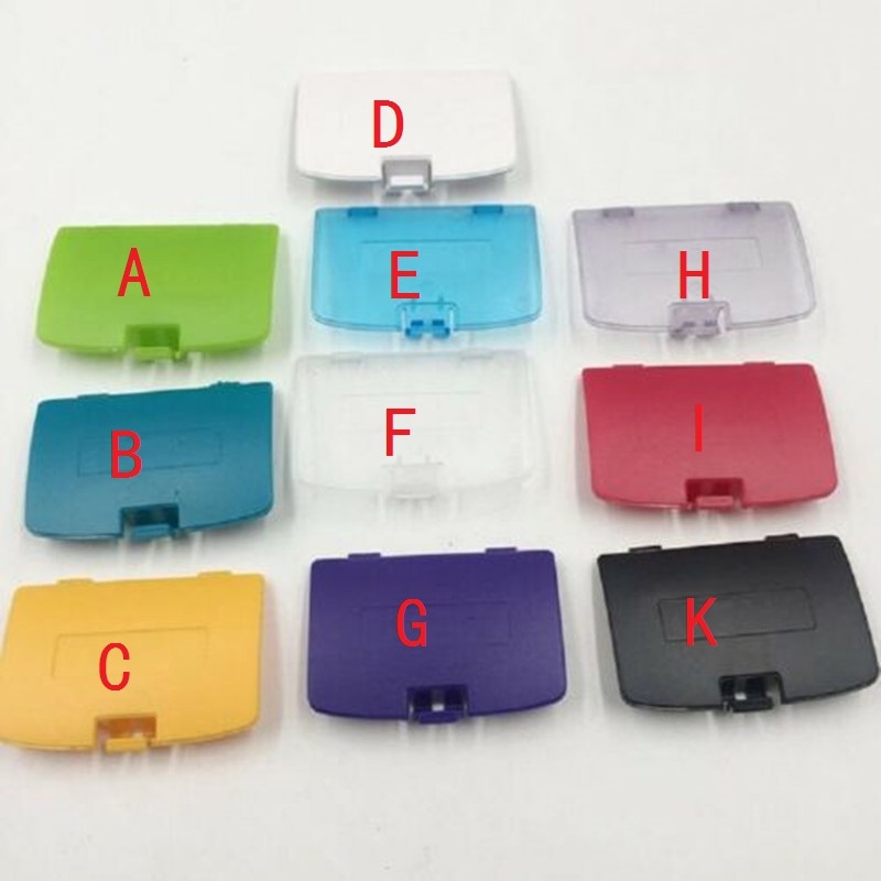 FZQWEG 10 Color Replacement Battery Cover Door for Nintendo Gameboy Color GBC System