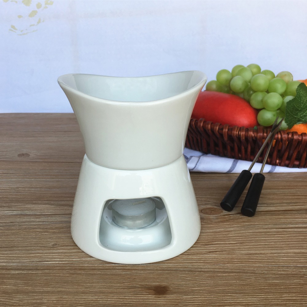 Keramik Fondue-einstellen für schokolade und käse schmelzen, Fondue topf und brenner
