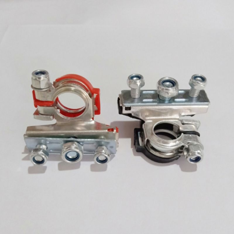 2 Pcs DC 12V Copper Car Battery Terminal Connector Battery Quick Release Battery Clamps for Most Vehicles