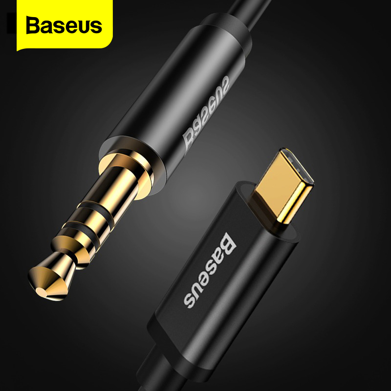 Baseus Usb Type C Aux Audio Kabel 3.5Mm Jack Vrouwelijke Speaker Kabel Voor Hoofdtelefoon Aux Koord Voor xiaomi Huawei Samsung