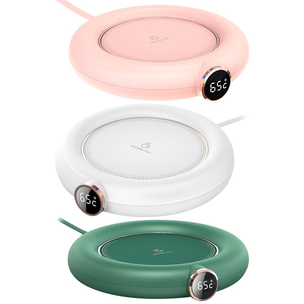 Posavasos eléctrico con Control táctil para calentar tazas, posavasos térmico con USB para té, café, vela, cera y leche