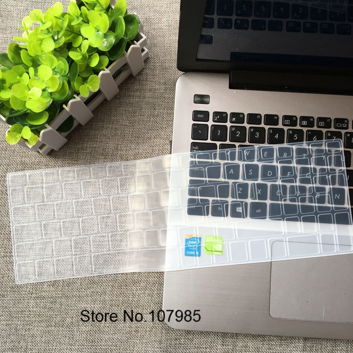 15 pouces clavier couverture de clavier En Silicone Protecteur pour Acer Aspire e15 e 15 E5-573g 532 522 V3-574 F5-572 TMP257 E5-573 E5 573G: Clear