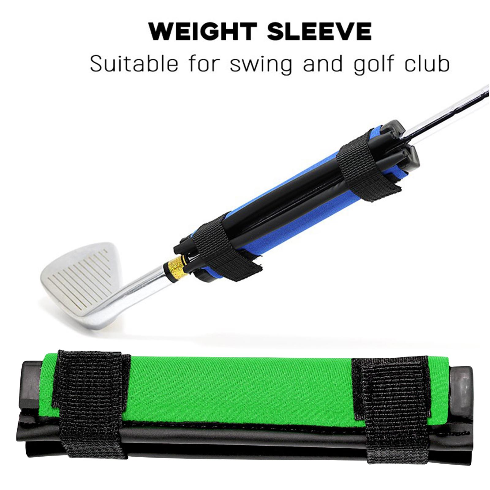 Golf Club Swing Weight Ring Warm Up Trainer Aid Golf Grip Swing Weighter Golf Club Head Weighter Lift Strength Training Tool