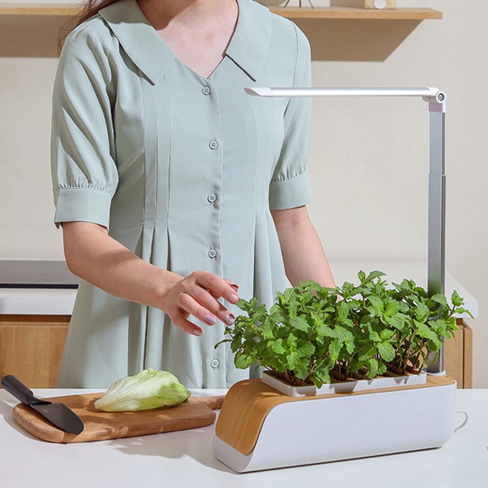 Plant Grow Lamp LED Succulents Vegetable Flower Grow Lights Desktop Planter Pot Non-glaring Height Adjustable Plant Grow Lamp