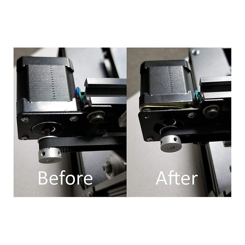 4 PCS Nema 17 Stepper Motor Damper Rubber Vibration Dampers+Heat Sink+M3 Screw for 3D Printer CR 10/Ender 3 and Others