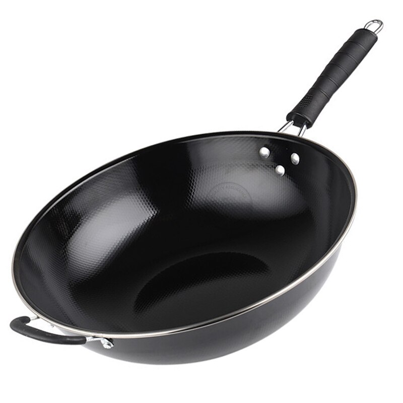Kitchen Iron Cookeware Chinese Woks Traditionl Handmade Wok Non-coating Cooking Pot Enamel wok Pot Enamel wok Skillet