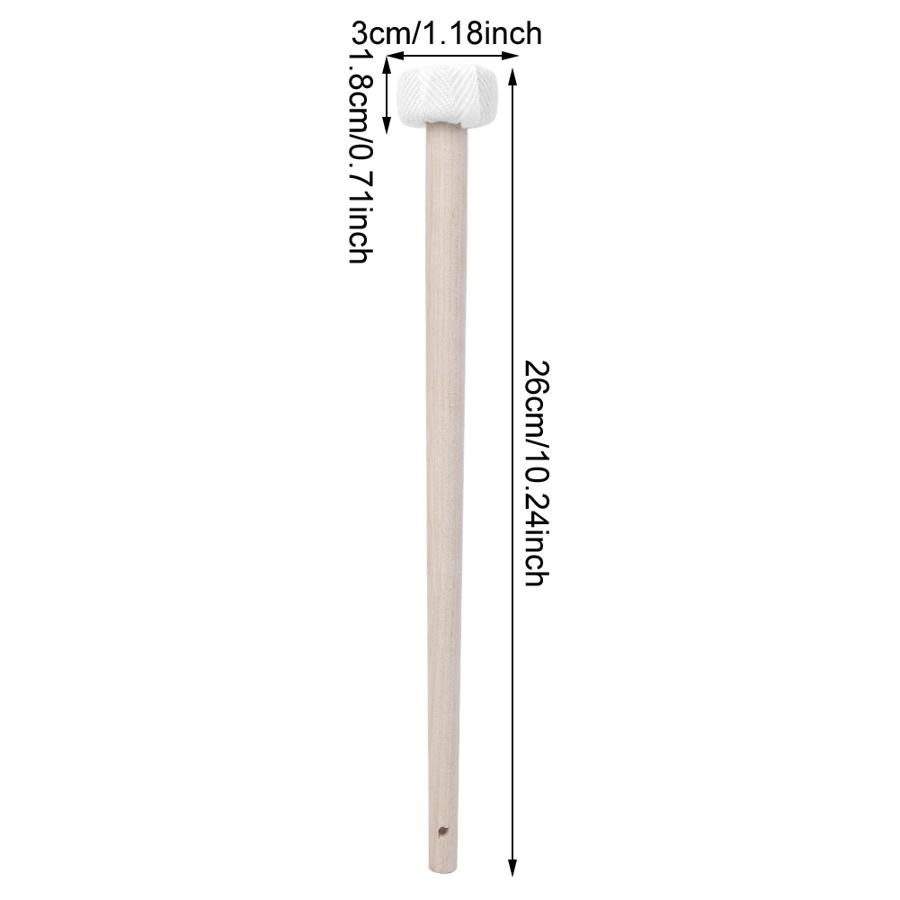 Laiton 2 pièces bois d'érable petit Gong marteau Gong maillet Percussion Instrument de musique accessoire Instrument de musique