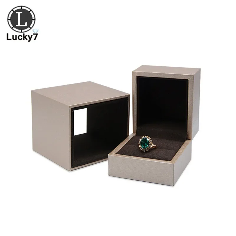 Schublade Schmucks cha tulle Ring Halskette Anhänger Kasten für Schmuck Anzeige Ring Aufbewahrung sbox Papier Geschenkt üte: Schwarz