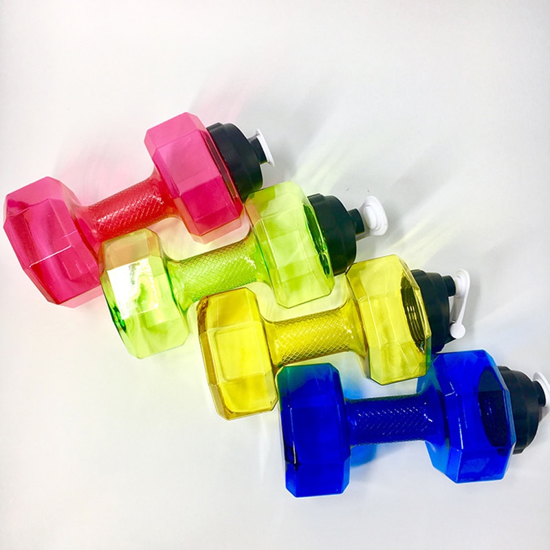 2.5L Dumbbells Vormige Plastic Grote Grote Capaciteit Gym Sport Water Fles Outdoor Fitness Fiets Camping Fietsen Fles