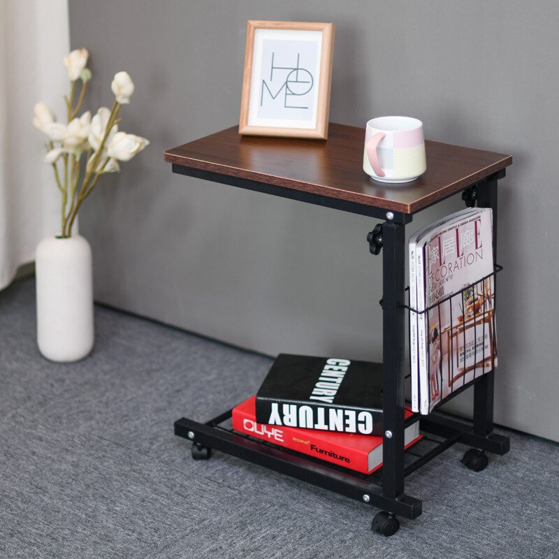 Simple Adjustable Laptop Desk BedsideTable Lifting Small Coffee Table Magazine Racks Computer Desk and Small Desk Home Furniture: C