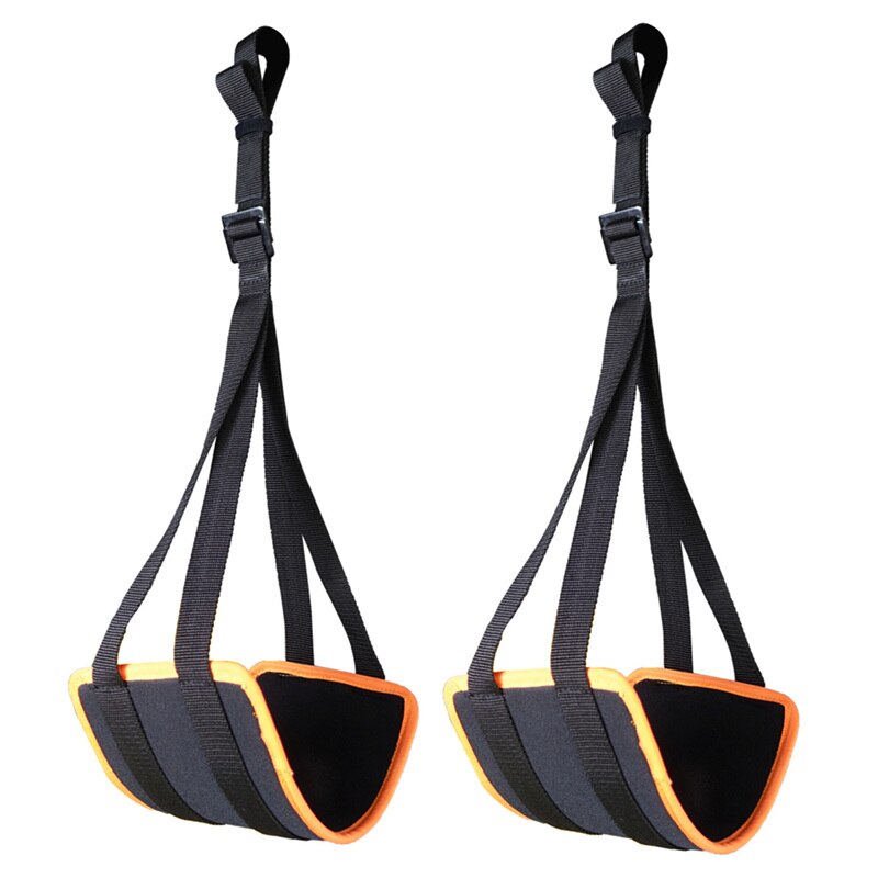 Sport justerbare ab stropper til pull up bar hængende abdominale slynger heavy duty rem og neopren polstret hjemmet gym core træning: Fortykket