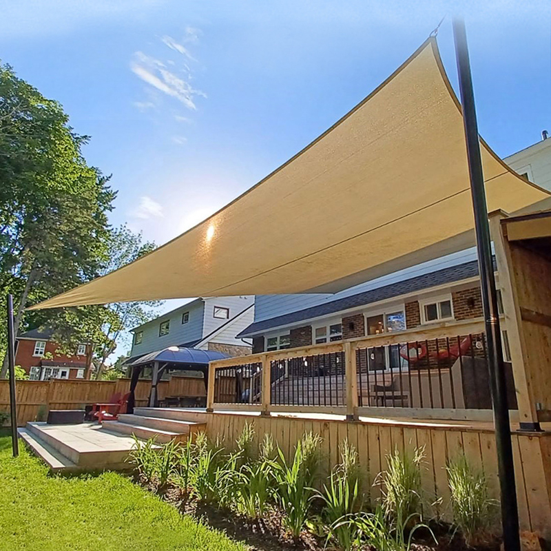 Summer Outdoor Waterproof Anti-UV Shade Canvas Oxford Cloth Sunscreen Rain Cover Garden Shelter Gazebo Terrace Courtyard Awning