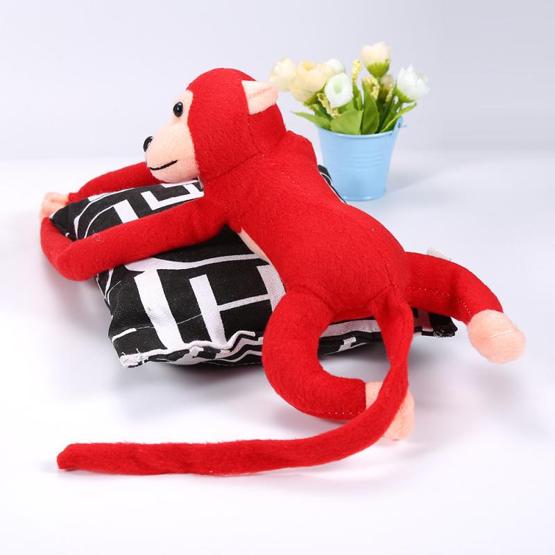 60cm abe plys legetøj lang arm baby plys abe dukke blød baby sove dukke børn plys legetøj mørke brun baby børn: 03