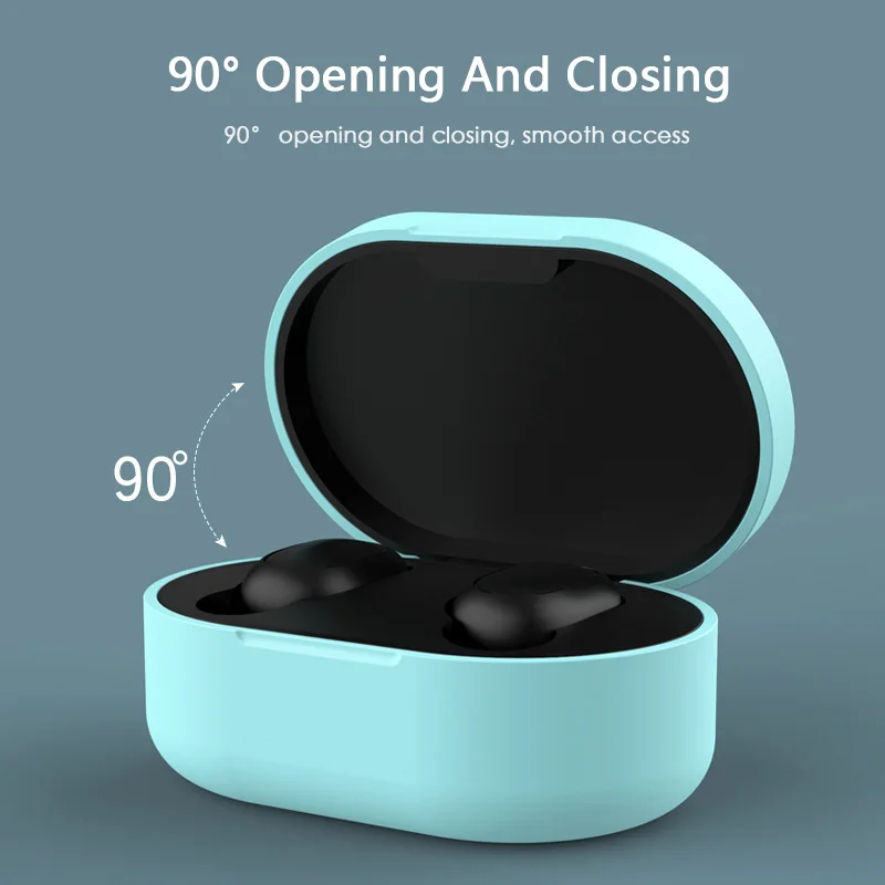 Silicone Protective Cover Earphone Case For Xiaomi Redmi Air Case /Global Version Redmi Airdots "Mi True Wireless Earbuds Basic