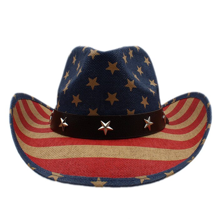 STARS & STRIPES strohoed zonnehoed western hoed strach dames heren STARS & STRIPES strohoed zonnehoed western hoed strach dames heren