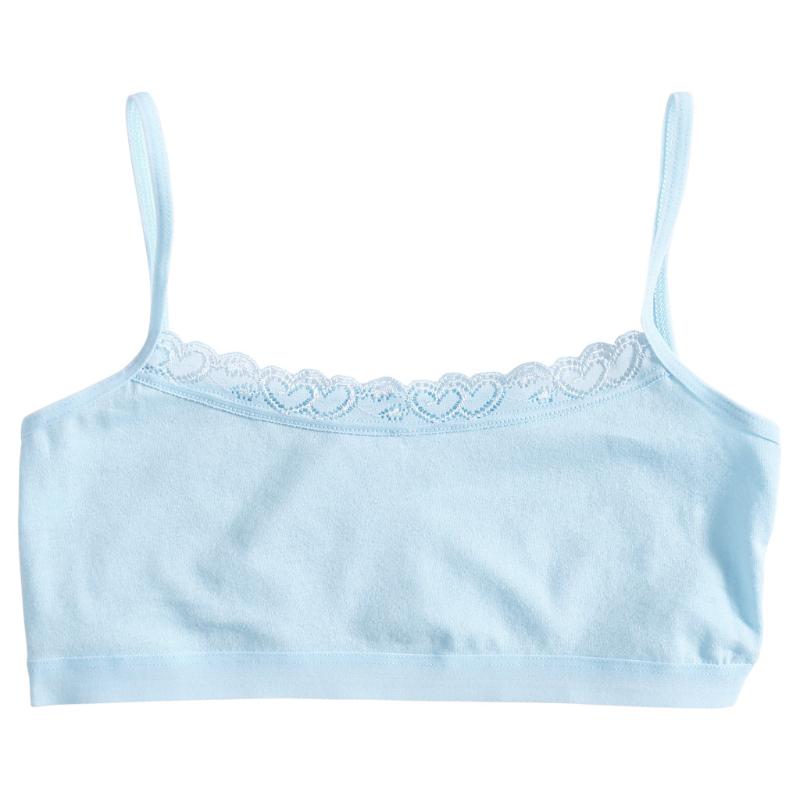 Teenager Girls Bra Solid Cotton Breathable Puberty Student Children Underwear Kids Vest Training Bras Wrapped Chest Underwear