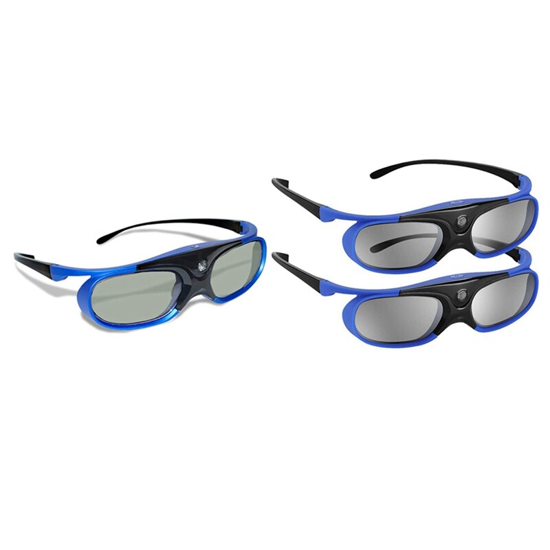 3 Set Oplaadbare Dlp Link 3D Bril Active Shutter Brillen Voor Xgimi Z3/Z4/Z6/H1/h2 Noten