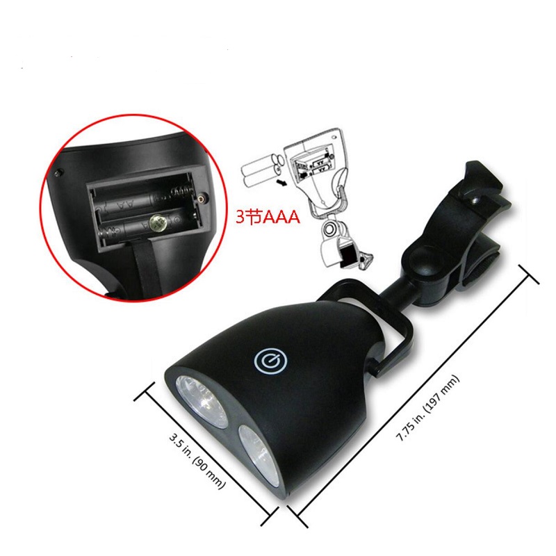 Lámpara LED para parrilla de barbacoa, luz resistente al calor, impermeable, de noche, táctil, para exteriores, accesorios de cocina