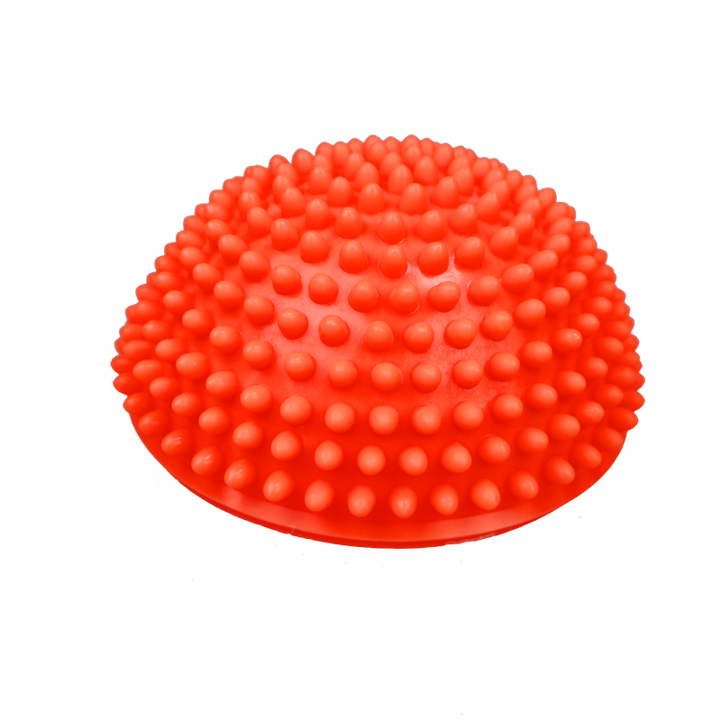 Palla da yoga da 16cm punto di massaggio gonfiabile in PVC mezza misura palla equilibrio allenatore stabilizzatore palestra Pilates palla di bilanciamento fitness: Arancione