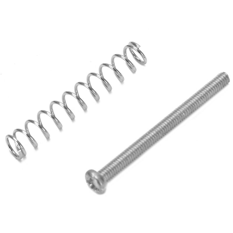 Xsxs --8 stk  m2.5 x 32mm elektriske gitar humbucker pickuper juster høyde skrue og fjær - tonehøyde 0.4mm
