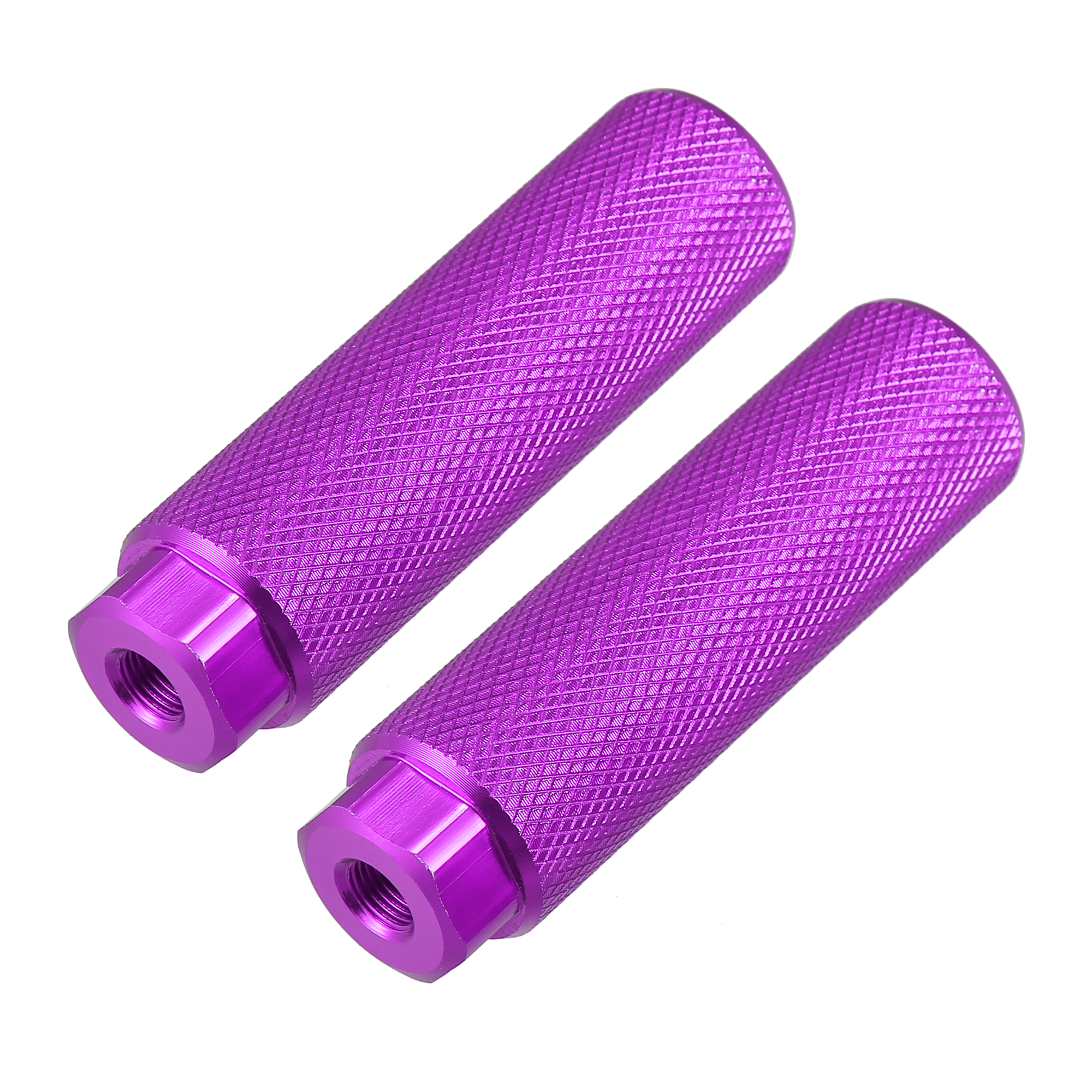 X Autohaux-pedales antideslizantes de aleación de aluminio para bicicleta de montaña y carretera, pedales para reposapiés de eje, BMX: Morado
