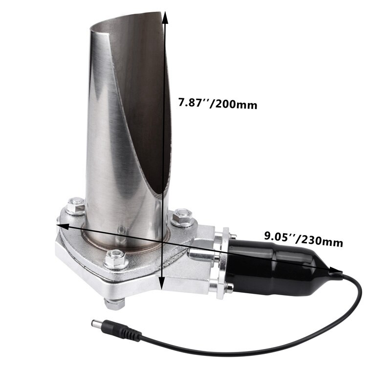 3 Inch Electric Stainless Exhaust Cutout with Remote Control with Be Cut Pipe Exhaust Cut Out Kit Car Complete Installations