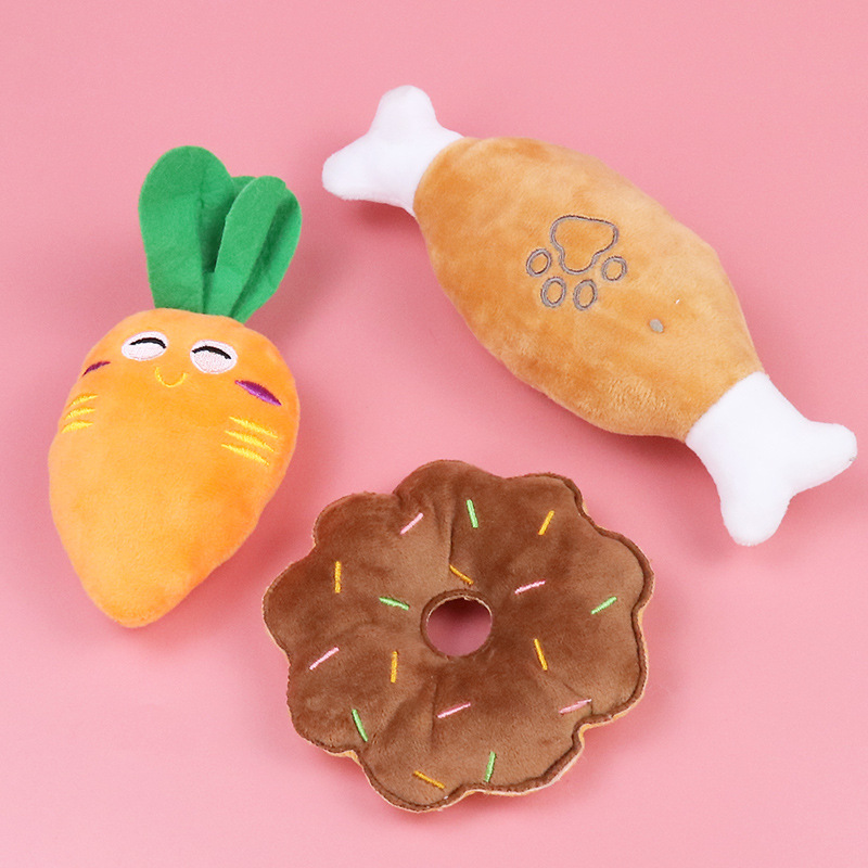 Juguetes chirriantes para perros y gatos, juguete de peluche suave para mascotas, pequeño juguete para perros pequeños, Chihuahua, Pomerania, Happy Time, suministros para mascotas