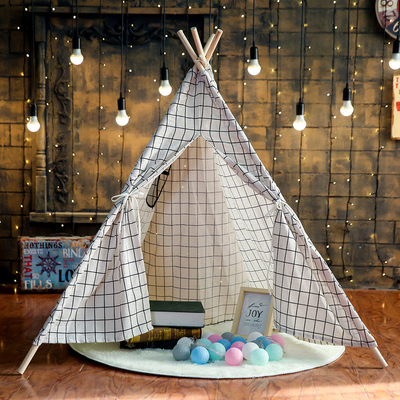 Kinderen Tent Indian Indoor Speelhuis Prinses Baby Photo Props Wigwam Voor Kinderen Speelgoed Teepee Thuis Tipi: 7