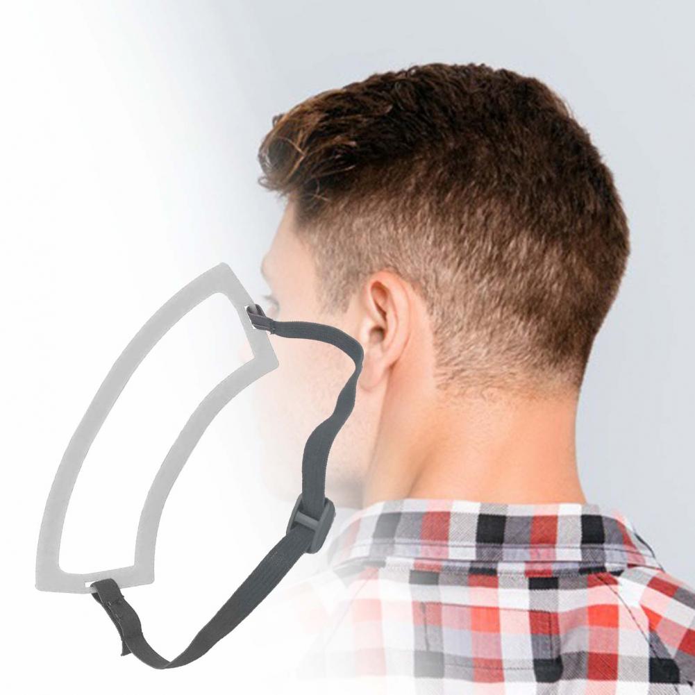 Nakke hår skabelon præcis position håndfri plast klipning guide halsudskæring barbering skabelon til familien