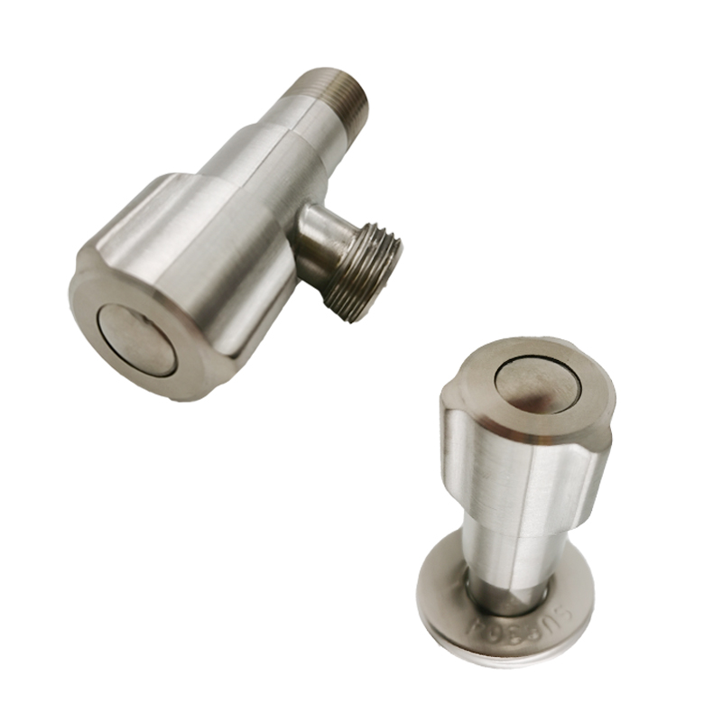 304 Stainless Steel Matt Brushed Metal Angle Valve G1/2 Water Heater Toilet Inlet Stopper for Fauce
