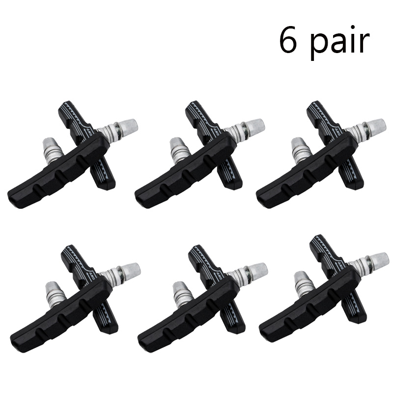 Pastillas de freno en v para bicicleta, accesorios de ciclismo de larga duración, de goma, silenciosas, 75g, 1 a 10 pares: Morado