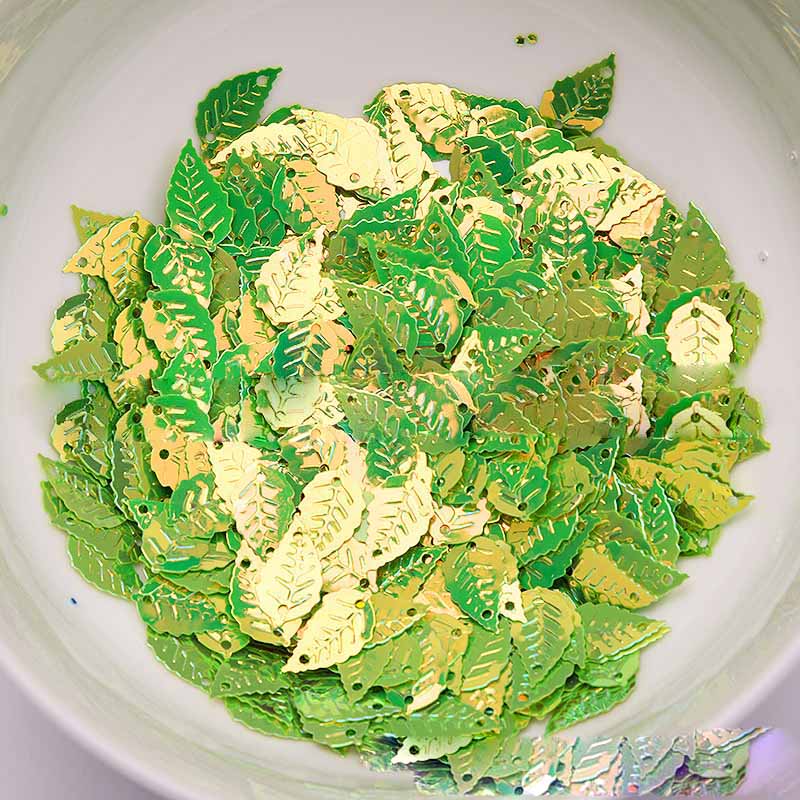 9 × 16mm leaf pailletten DIY handgemaakte gouden parel kralen kleding accessoires materiaal wedding Christmas party decoratie pailletten