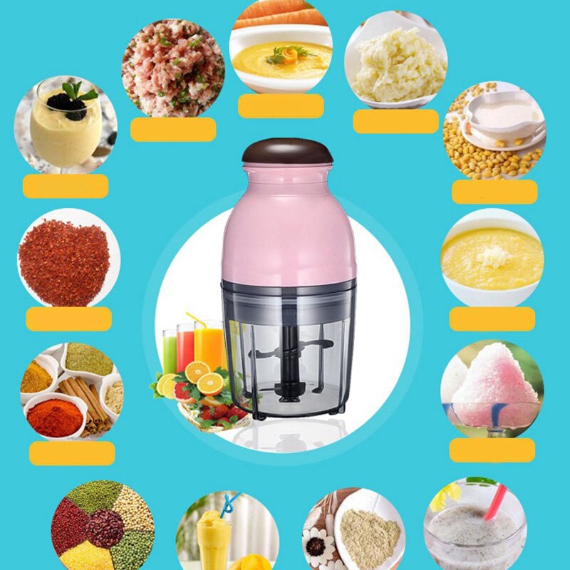 Mini Multipurpose Electric Food Processor Meat Grinder Vegetable Chopper Fruit Blender Mincer SNO88