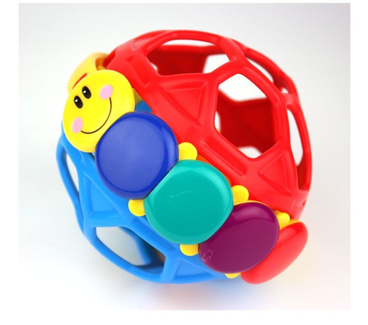 10cm Baby Spielzeug Fangen Ball Bendy Baby Gehhilfe Rasseln Entwickeln Intelligenz Ball 0-12 Monate Kunststoff Glocke Rassel puppe: Ursprünglich Titel