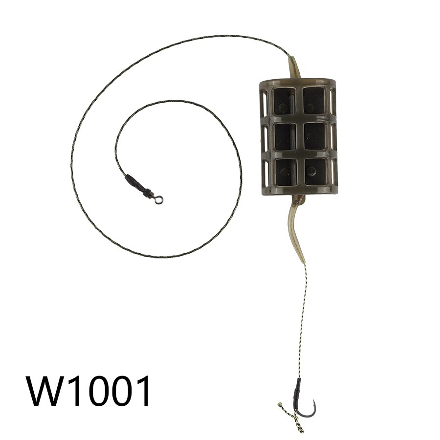 1 Uds. De anzuelo de pesca de carpa, de 30g/40g/50g/60g/70g, línea básica de plomo de trenza, conjunto de aparejo de anzuelo de pez CarpFish de Europa con aparejo de anzuelo de teflón: W1001 / 40g