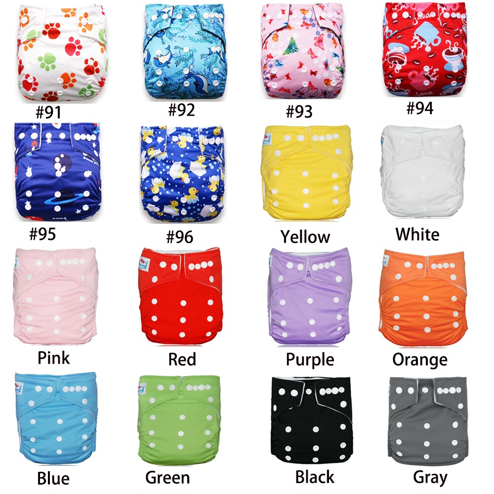 Christmas Presents 12pcs/Group Washable Cloth Diaper Baby Reusable Diapers Newest Prints Babyland Baby Microfleece Nappy Pocket