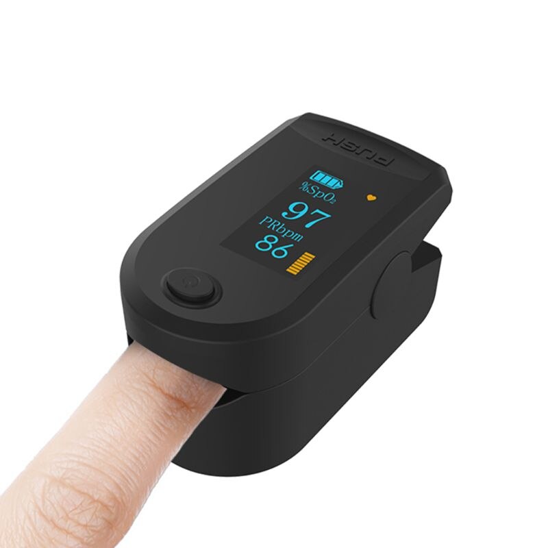 Pulse oximeter fingertips, large LED display pulse oximeter finger blood oxygen saturation monitor