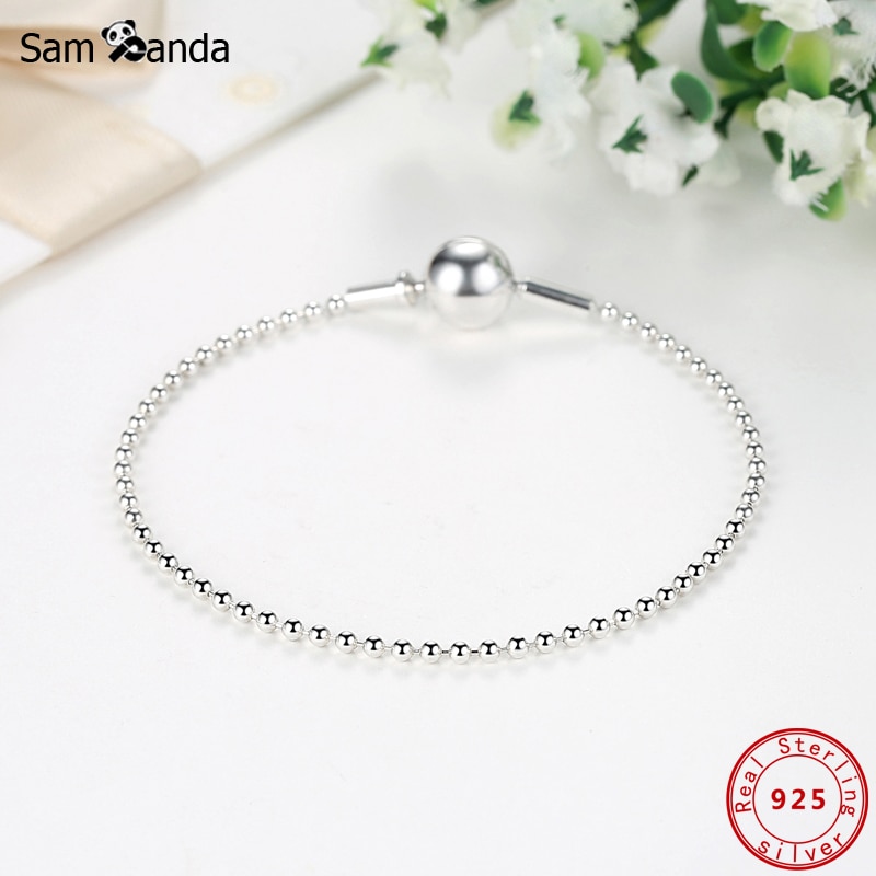 Authentieke 100% 925 Sterling Zilver ESSENTIE COLLECTION Kralen Armbanden &amp; Bangles Fit DIY Pan Bedels Vrouwen Sieraden 16- 22cm