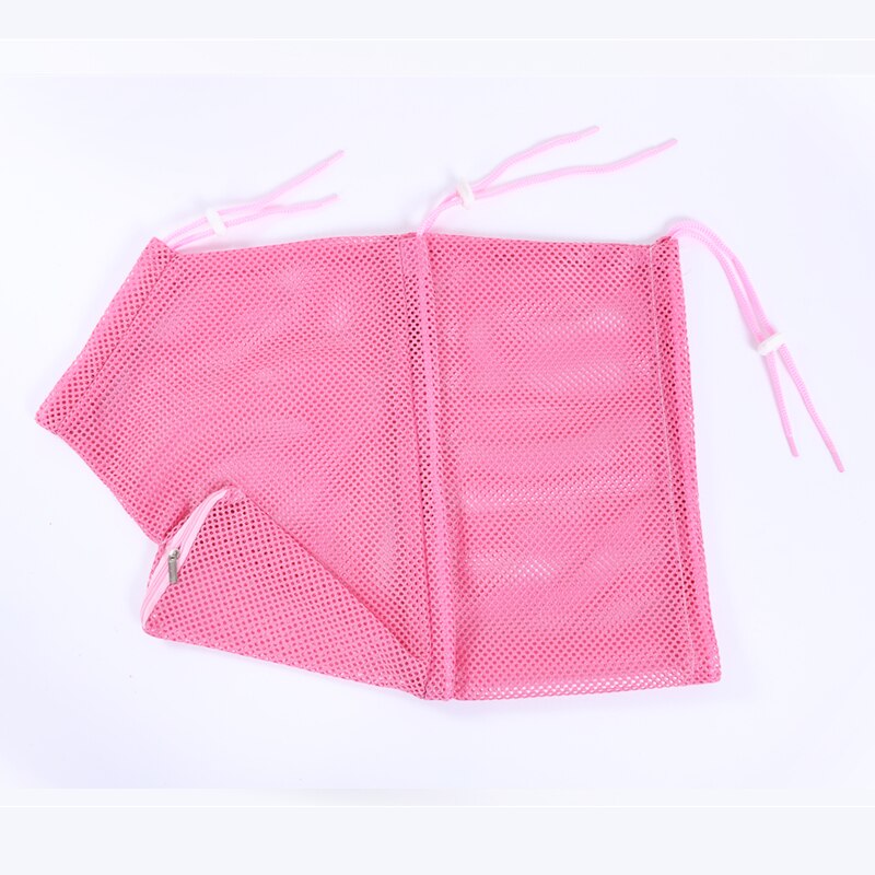 Upgraded Cat Bath Bag Nylon Mesh Breathable Pet Grooming Bag Anti Scratch Bags Nail Trimming Injecting Tool for Pets Cats: 2 pink